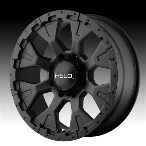 Helo He878 Satin Black Custom Rims Wheels He878 Helo Custom Wheels