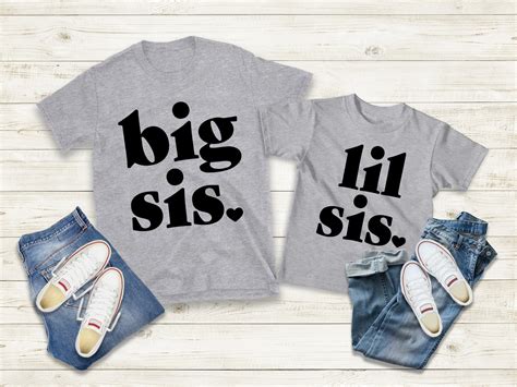 big sis lil sis shirtbig sister shirt little sister etsy