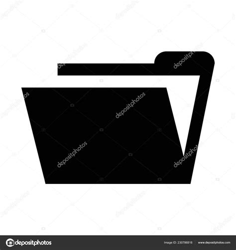 Organize File Folder Icon Simple Vector Illustration Stock Vector Image