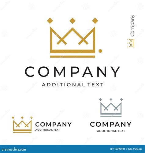 Crown Logo Modern Identity Brand Icon Commercial Symbol Concept Set