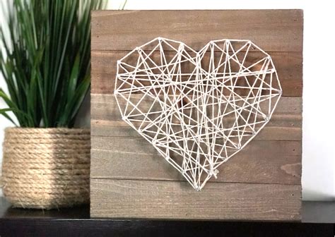 Heart String Art Pattern