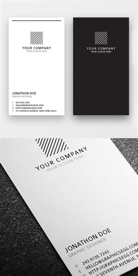25 Minimal Clean Business Cards Psd Templates Design Graphic