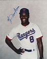 Donald Harris Texas Rangers autographed 8x10 Free Shipping S58 | eBay