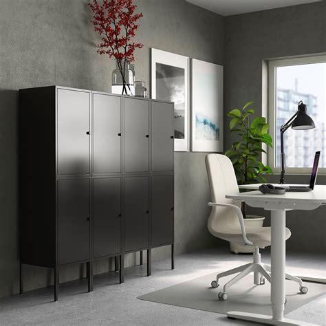 Bedroom furniture, living room, dinning, kitchen, home office, children room, bathroom, outdoor, hallway, organization, smart home, lighting and electronics. LIXHULT - storage combination, anthracite | IKEA Hong Kong ...