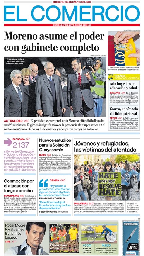 El Comercio Ecuador Miércoles 24 De Mayo De 2017 Infobae