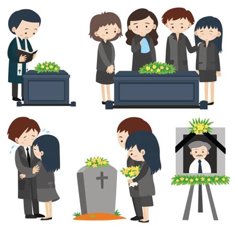 Best Clip Art Of A Funeral Illustrations Royalty Free Vector Graphics