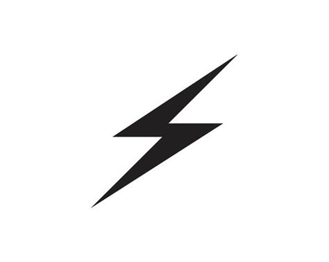 Flash Thunderbolt Template Vector Icon Illustration Vector 580270