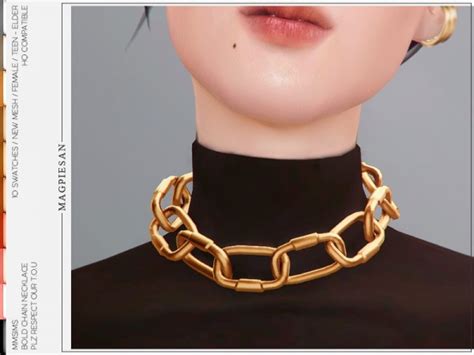 Mmsims Bold Chain Necklace • Sims 4 Downloads