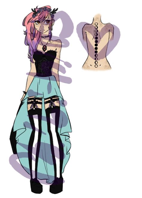 Pastel Goth Deer Girl Adoptableopen By Chibi Bits On