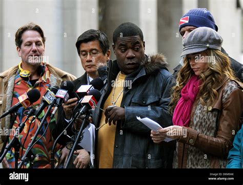 Tracy Morgan And Denise Richards On Location At Rockefeller Center