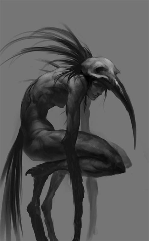 Dark Creatures Fantasy Creatures Art Mythical Creatures Art Creature