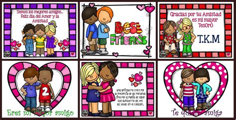 Tarjetas Día Del Amor Y De La Amistad Portada Imagenes Educativas