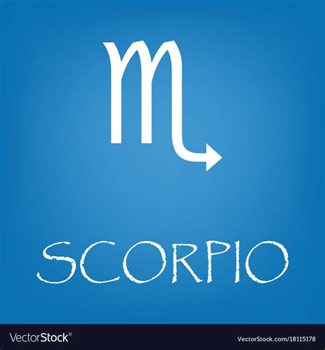 Scorpio Zodiac Sign Icon Simple Royalty Free Vector Image