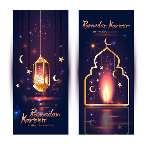Ramadan Kareem Islamic Banner Set 1436738 Vector Art At Vecteezy