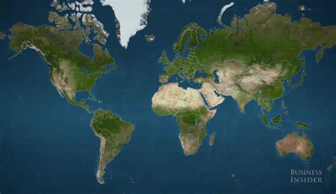 Carte Du Monde Taille Réelle Des Pays - Partager Taille Bonne
