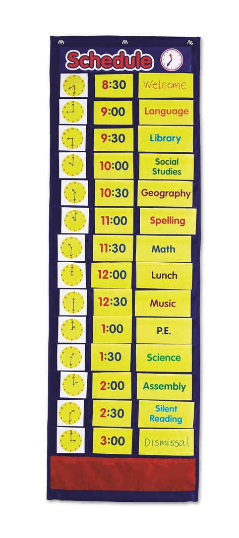 Daily Schedule Pocket Chart Learnlab