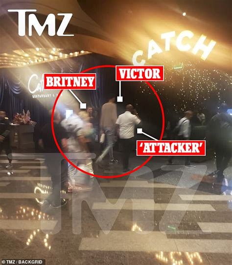 britney spears slapped by security guard for san antonio spurs victor wembanyama daily mail