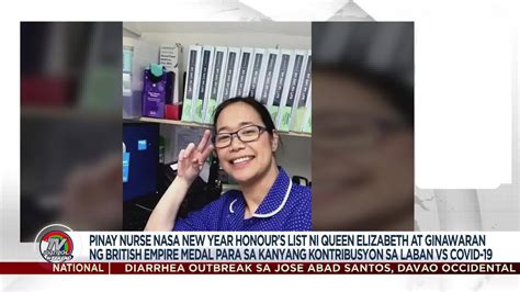 Pinay Nurse Kasama Sa Honours List Ni Queen Elizabeth Ginawaran Ng