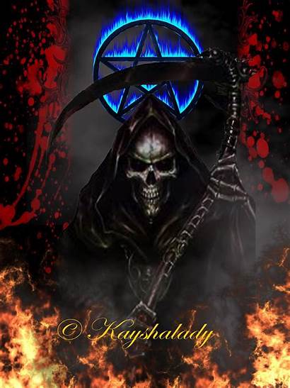 Reaper Grim Dark Fantasy Death Screensavers Skull