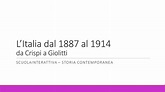 L'Italia dal 1887 al 1914; da Crispi a Giolitti - YouTube