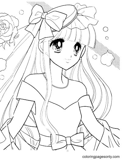 Girl Coloring Pages Anime