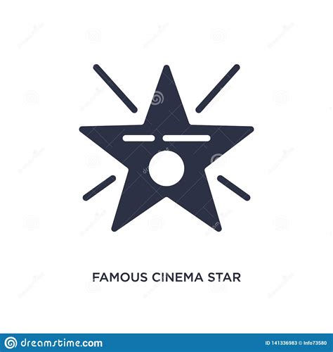 Famous Cinema Star Icon On White Background Simple Element