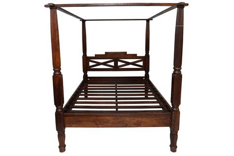 Lot 587 A Contemporary Mahogany Four Poster Bed