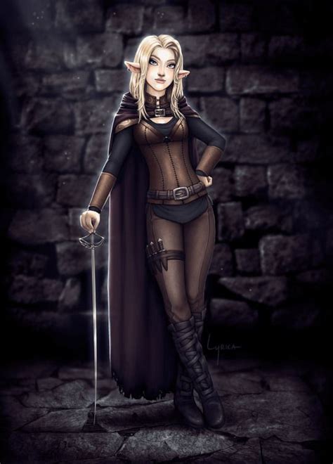 Pin By Razir 6112 On Fem Elf Assassin Rogue Fantasy Female Warrior Dungeons And Dragons Rogue