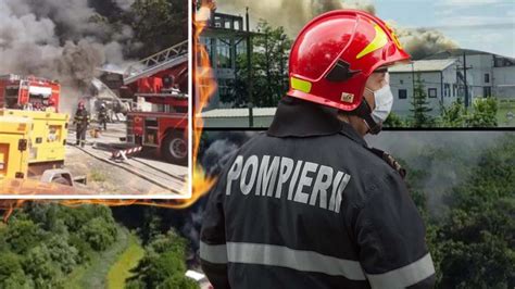 Incendiu de proporţii la o hală de construcţii din Timișoara Pompierii se luptă cu flăcările