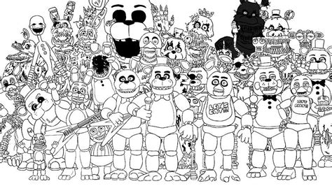 Fnaf 4 Coloring Pages Nightmare Ok Coloring Pages