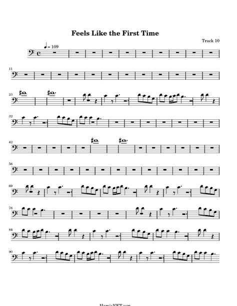 Feels Like The First Time Sheet Music Feels Like The First Time Score