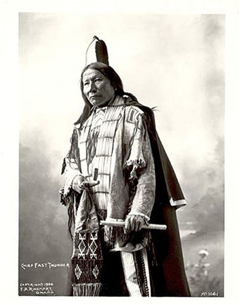 Chief Fast Thunder Sioux 1900 Native American Indians Native