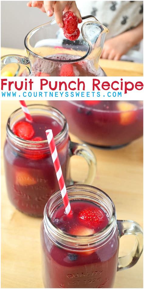 Easy carbonated drink with ginger ale, pineapple juice, and sugar free fruit punch. Fruit Punch Recipe - perfect for kids. Refreshing drink ...