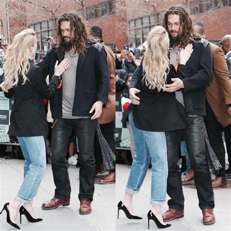 Jason Momoa And Amber Heard In Ny For Aquaman Jason Momoa Aquaman