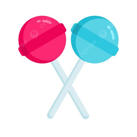 delicious sweet red and blue candy lollipop lollipop candy sweet png and vector with