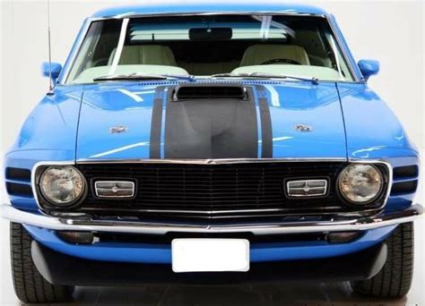 1970 Mustang Mach I 428 Hood Stripe Kit With Shaker Scoop Ford Licensed