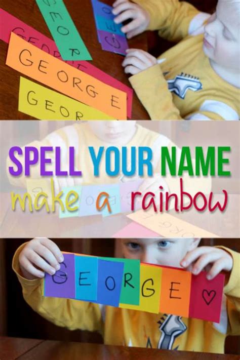 Learn To Spell Your Name And Make A Rainbow Hands On As We Grow