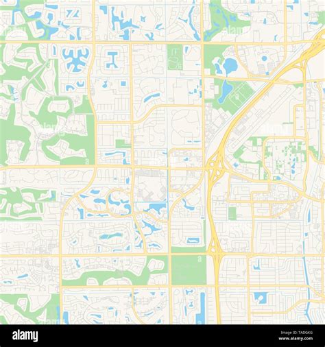 Il Vettore Vuoto Mappa Di Boca Raton Florida Stati Uniti Damerica