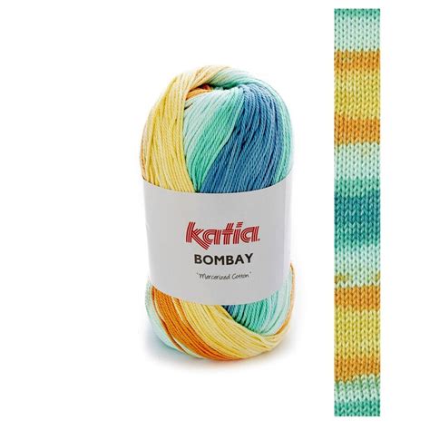 100g Bombay Katia 100 Cotton Knitted Yarn Yarn Batik Gradient Etsy