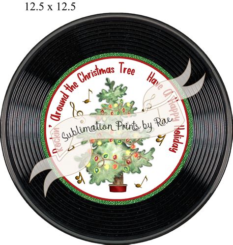 Vinyl Record Rockin Around The Christmas Tree Printable Qr Etsy Canada