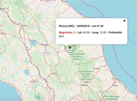 Terremoto oggi Marche 18 maggio 2019: scossa M 3.0 in provincia di