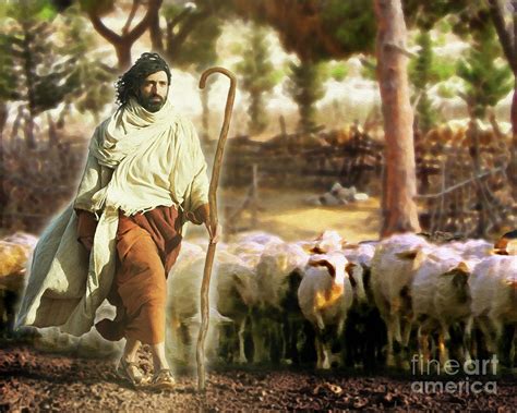 Jesus The Good Shepherd Painting By Todd L Thomas Pixels