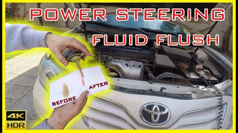 Looked more like regular power steering fluid. TOYOTA Camry Power Steering Fluid Complete Flush - YouTube