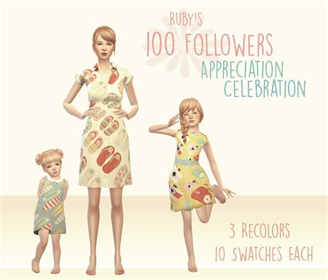 Miss Ruby Bird — Dress Recolors Celebrating 100 Followers Whohoo