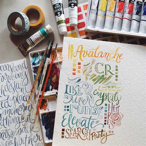 35 Beautiful Inspiring Ink And Watercolor Hand Lettering Projects By