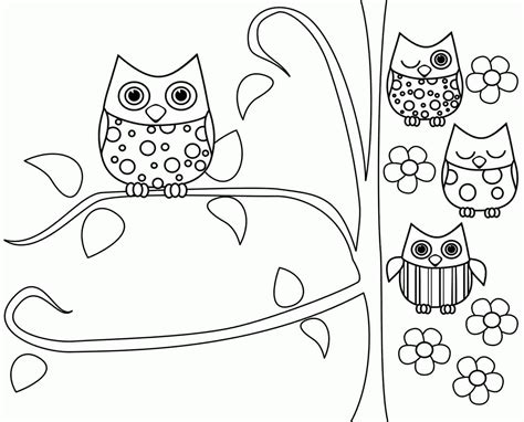 Owl Coloring Pages Preschool Coloring Home