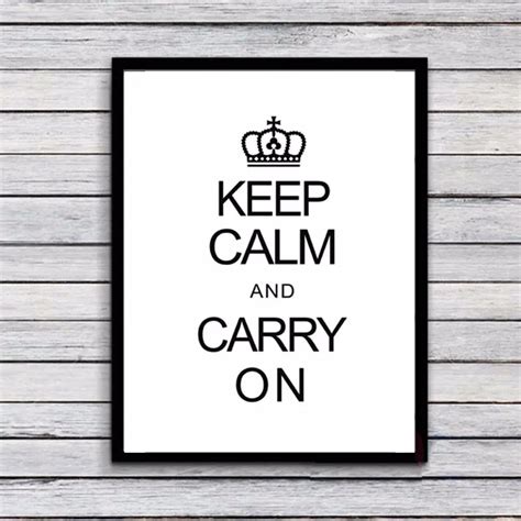 Hot Keep Calm Quote Canvas Art Print Painting Poster Wall Pictures For