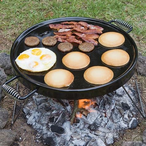 Bayou Classic 18 Inch Portable Campfire Griddle 500 428 Bbqguys