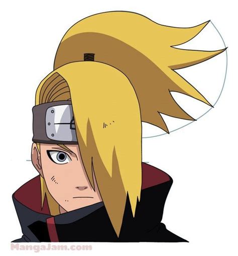 How To Draw Deidara From Naruto Step By Step Naruto Sketch Naruto Drawings Deidara Akatsuki