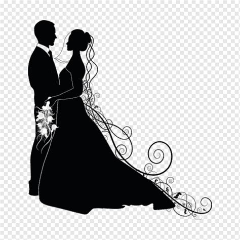 Bride And Groom Silhouette Png